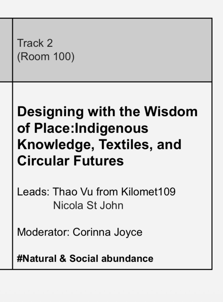 Designing with the Wisdom of Placeのセッション案内。